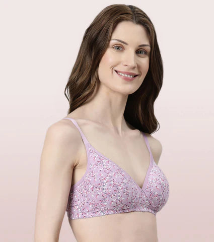 Cotton T-Shirt Bra For Everyday Comfort - Padded, Non-Wired Bra & Medium Coverage Bra : Litmee