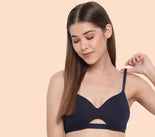 Neckline Cotton T-shirt Bra