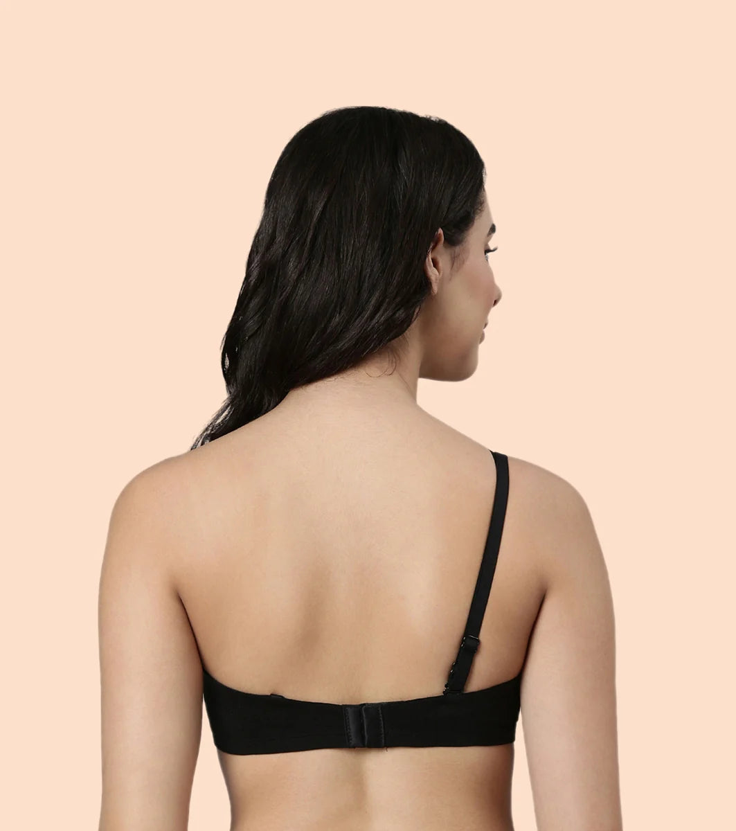 High Coverage Cotton Strapless Bra For No Spill Coverage