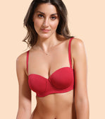 High Coverage Cotton Strapless Bra For No Spill Coverage