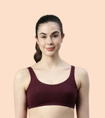 Non-Padded, Non-Wired, High-Coverage Bra