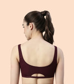 Non-Padded, Non-Wired, High-Coverage Bra