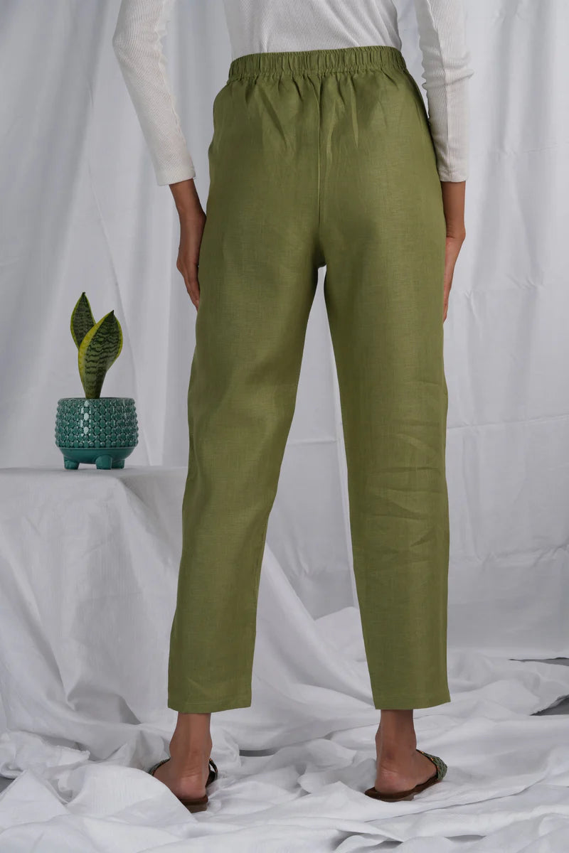 Women Regal Olive Hemp Ultimate Yoga Wear