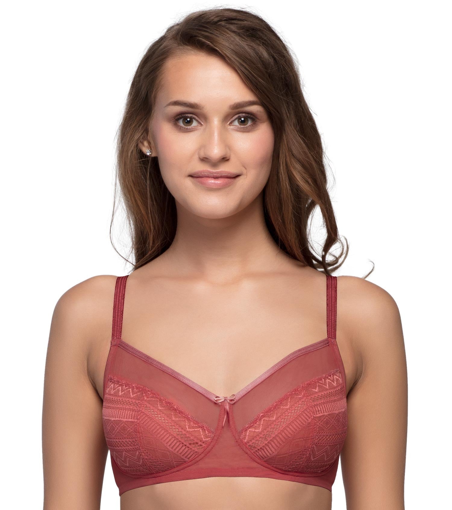 Enamor F090 Soft Comfort Lace Bra - High Coverage • Non-Padded • Wirefree